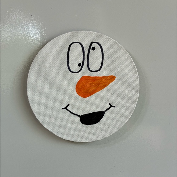 Hand Crafted Other - Silly Snowman Magnet